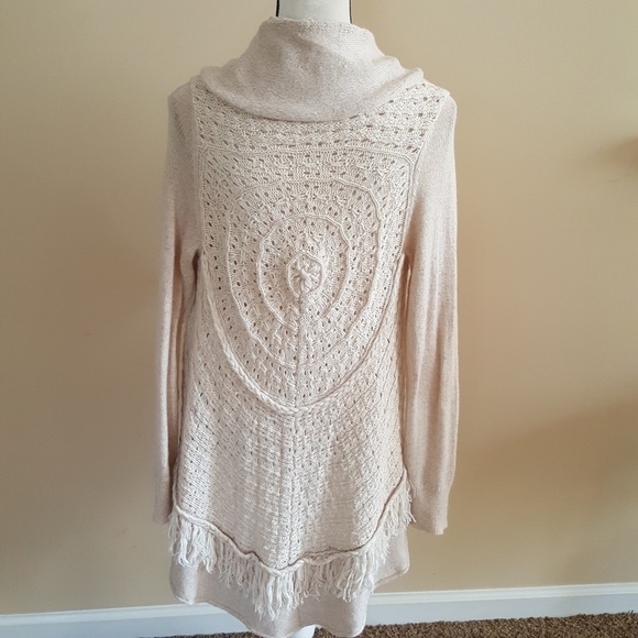 Anthropologie Knitted & Knotted beige sweater - Picture 2 of 8